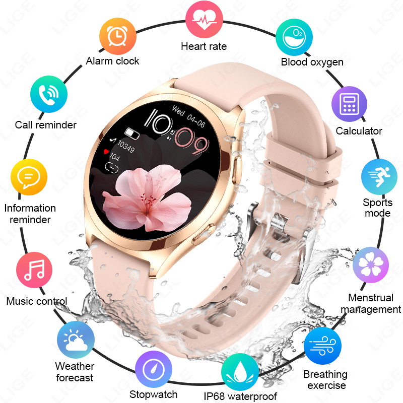 Luxury Watch Korea - Роскошные умные часы LIGE для женщин,