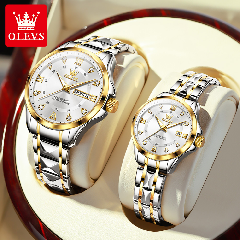 Best Luxury Quartz Watch - OLEVS 2906 часы для пар, оригинальные