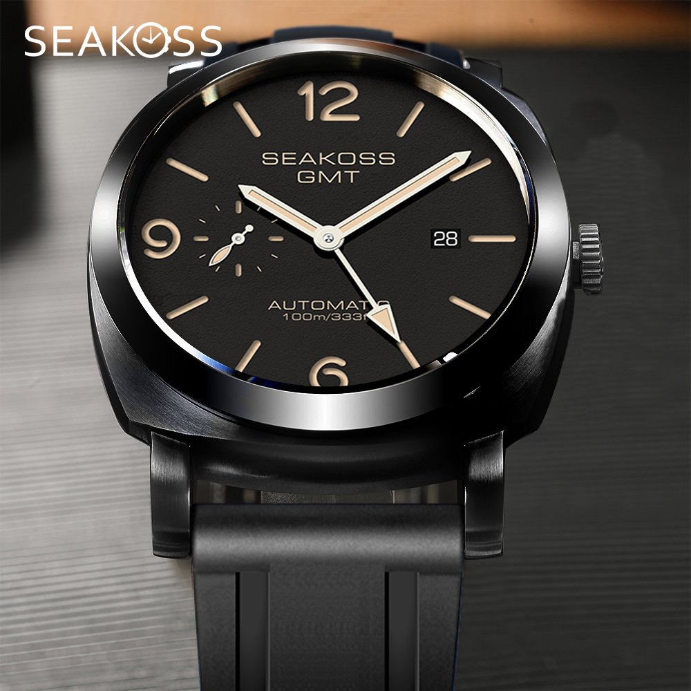 Chronograph Flyback Watch - SEAKOSS 100 м мужские автоматические механические