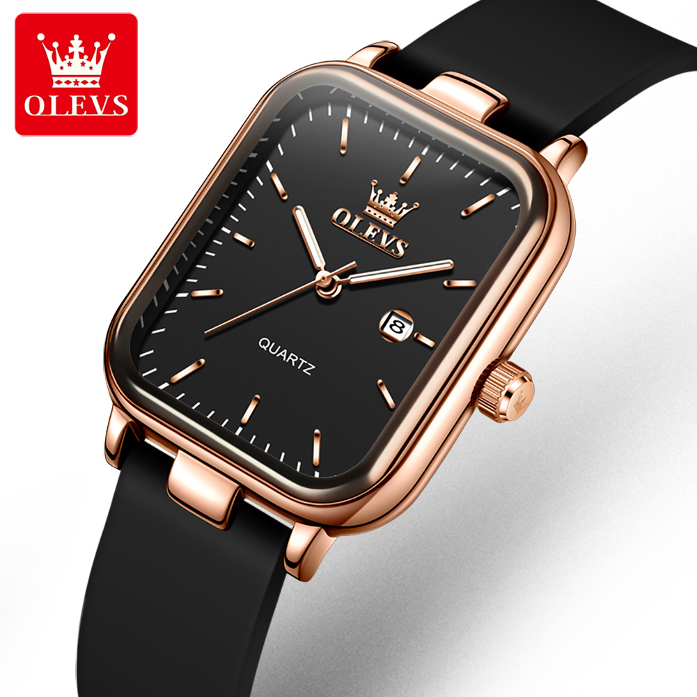 Quiet Luxury Watch - OLEVS Роскошные женские часы с прямоугольным