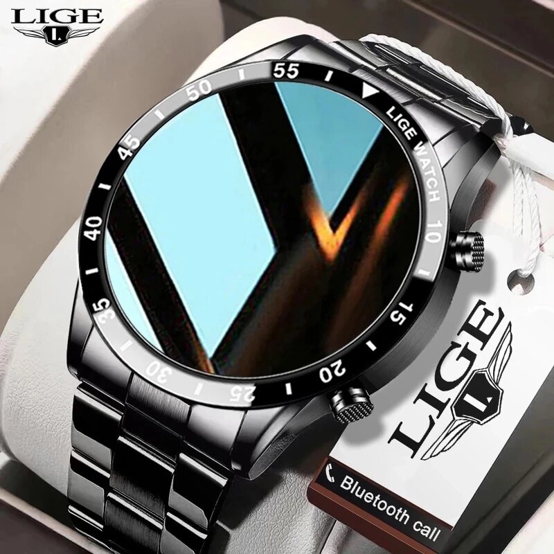 Luxury Watch Korea - LIGE Новые Bluetooth-смарт-часы для мужчин с
