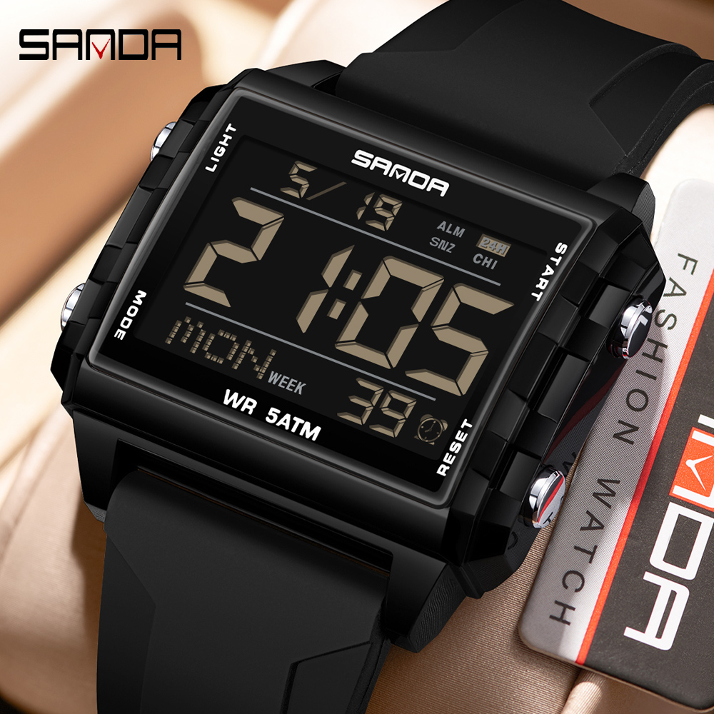 Luxury Watch Brands In World - SANDA брендовые модные светодиодные часы для
