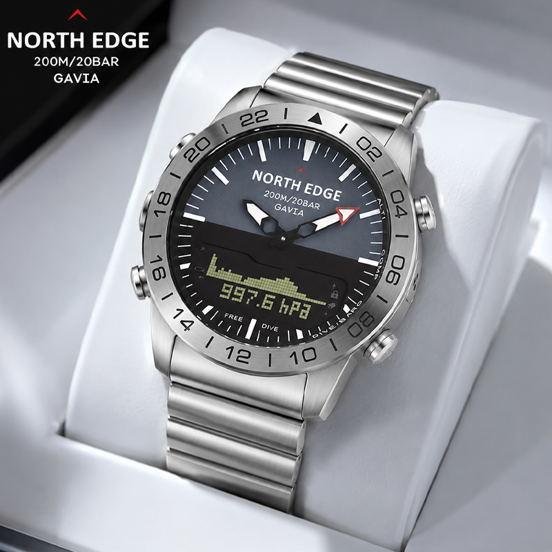 Compass Watch Luxury - Мужские спортивные цифровые часы NORTH EDGE