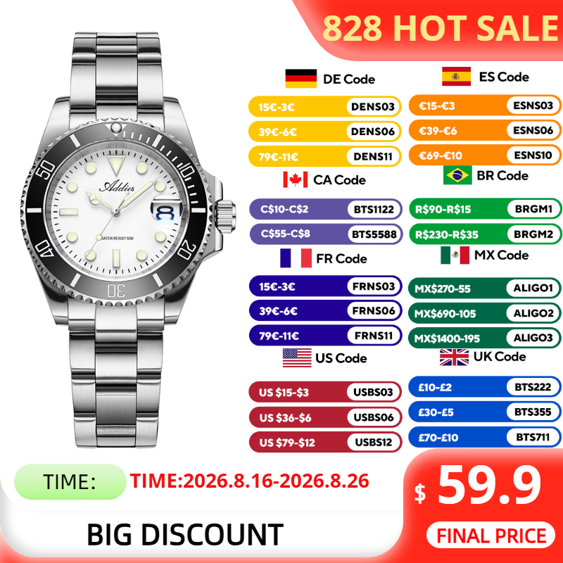 Luxury Watch In Japan - Часы ADDIES 36 мм для пар,