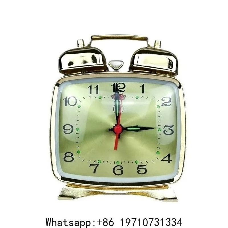 Table Watch Luxury - Металлические механические часы-будильник, винтажные настольные часы,