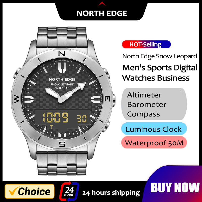 Compass Watch Luxury - NORTH EDGE мужские спортивные цифровые часы