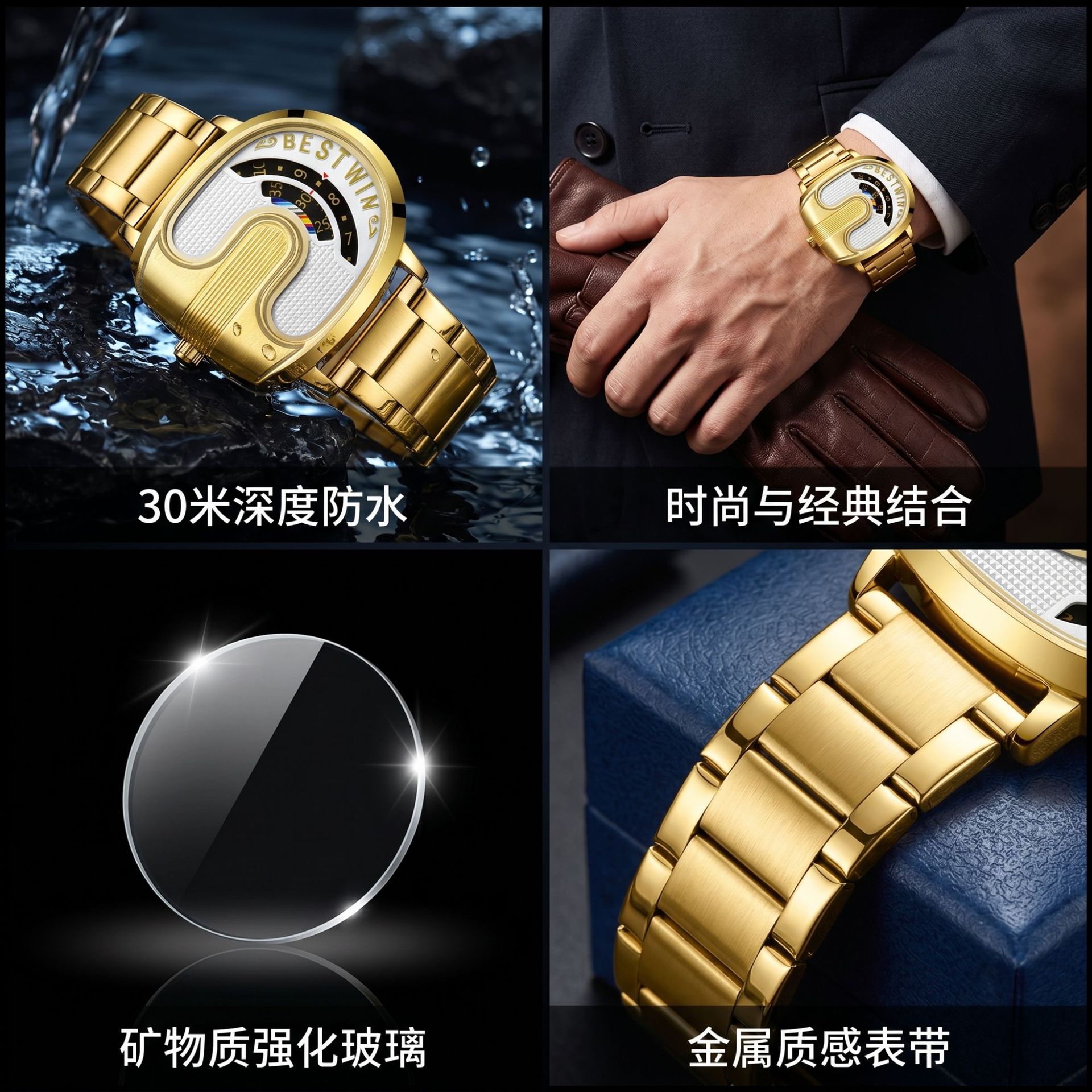 Роскошные мужские часы Gold To – обзор и цена Best Luxury Quartz Watch