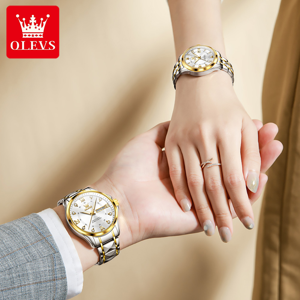 OLEVS 2906 часы для пар, ориги – обзор и цена Best Luxury Quartz Watch