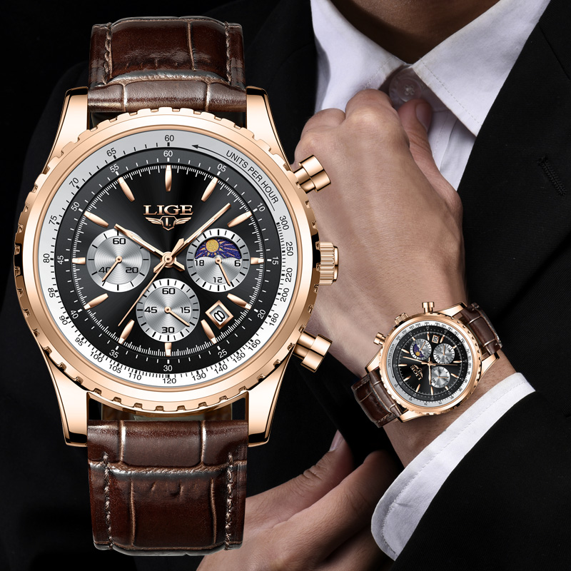 Часы наручные LIGE Мужские ква – обзор и цена Compass Watch Luxury