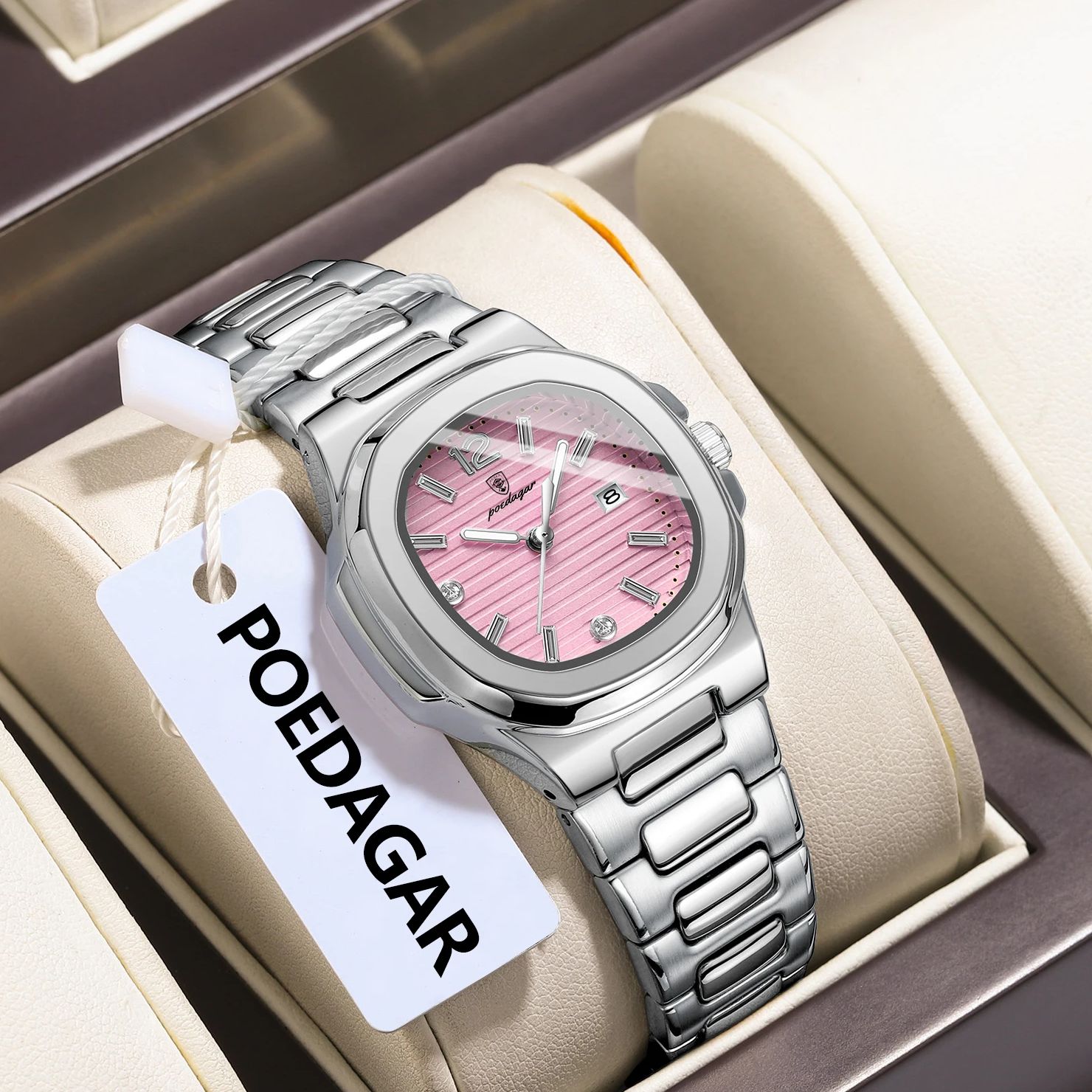 POEDAGAR квадратные модные жен – обзор и цена Luxury Watch Lady