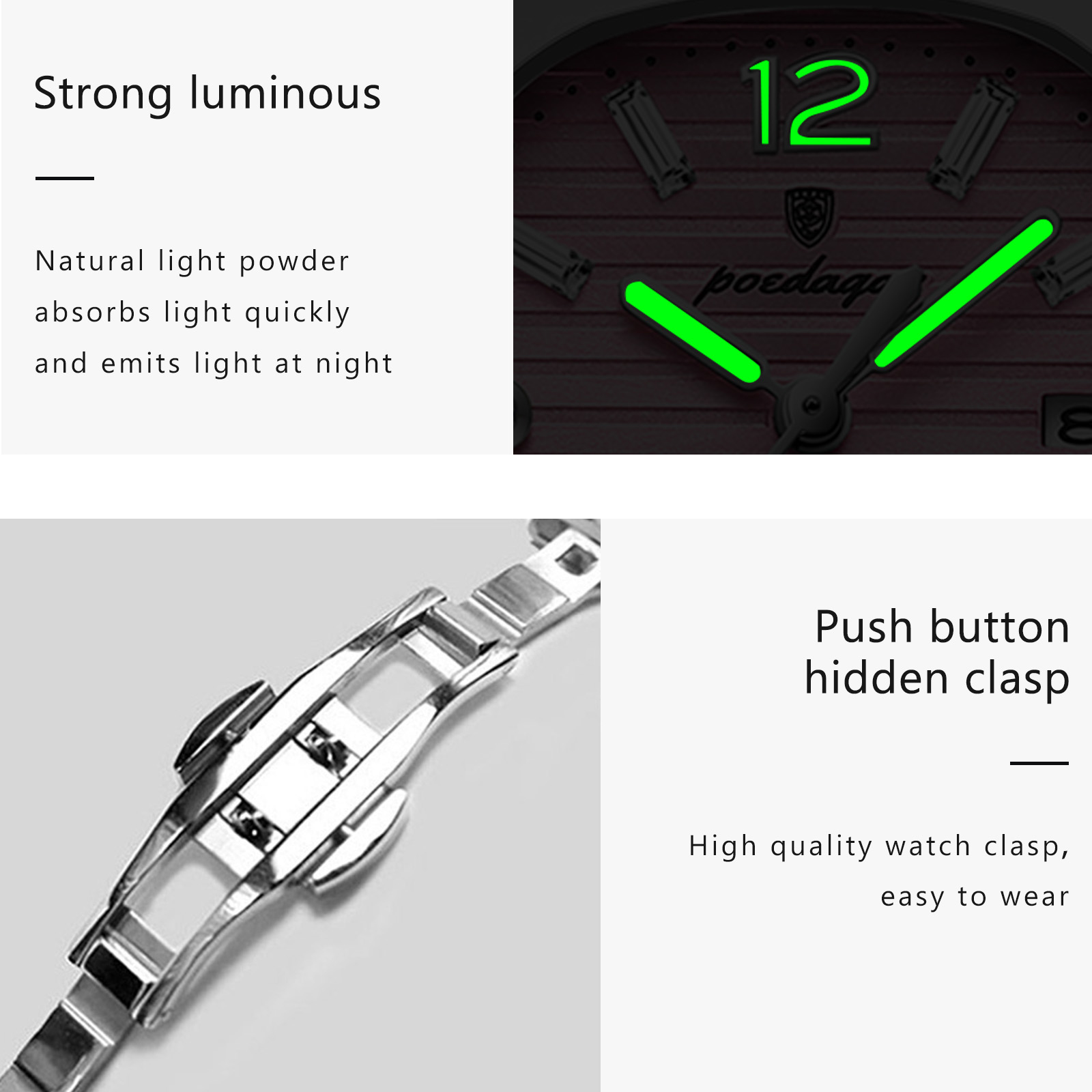 POEDAGAR квадратные модные жен – обзор и цена Luxury Watch Lady