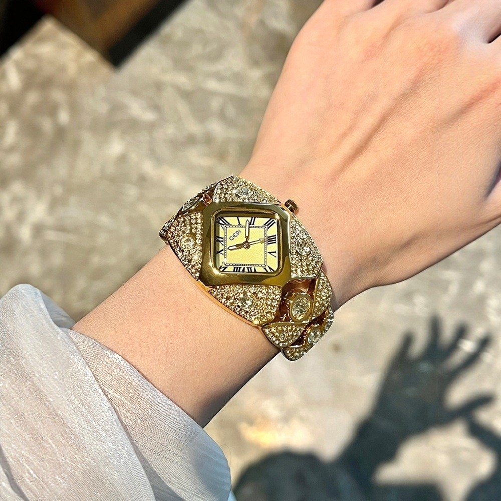 Новые часы-браслет с бриллиант – обзор и цена Luxury Watch And Jewelry Brand
