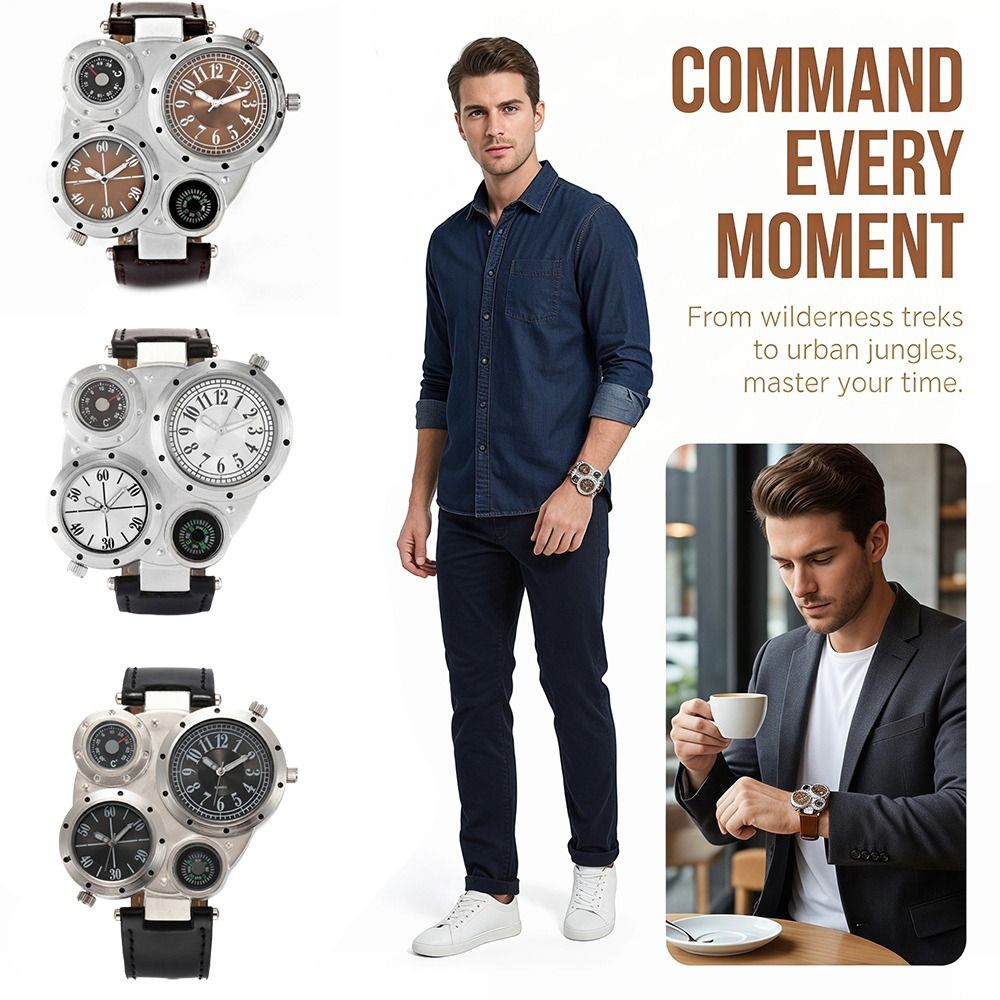 Мужские часы с большим цифербл – обзор и цена Compass Watch Luxury