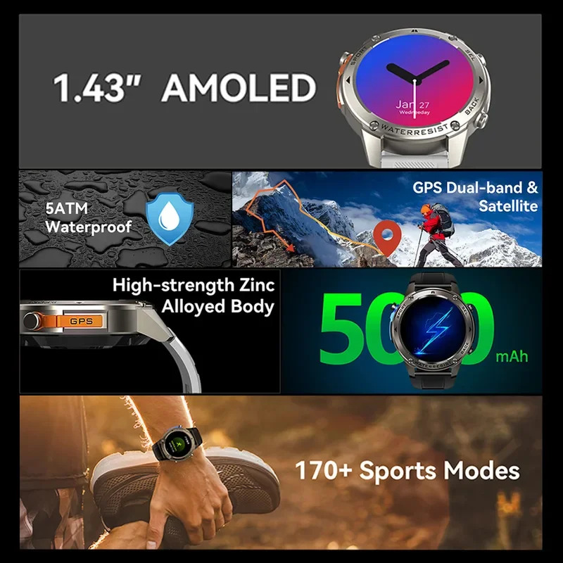 Роскошные умные часы, мужские  – обзор и цена Compass Watch Luxury