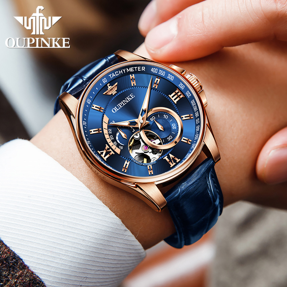 Мужские автоматические часы OU – обзор и цена Chronograph Flyback Watch