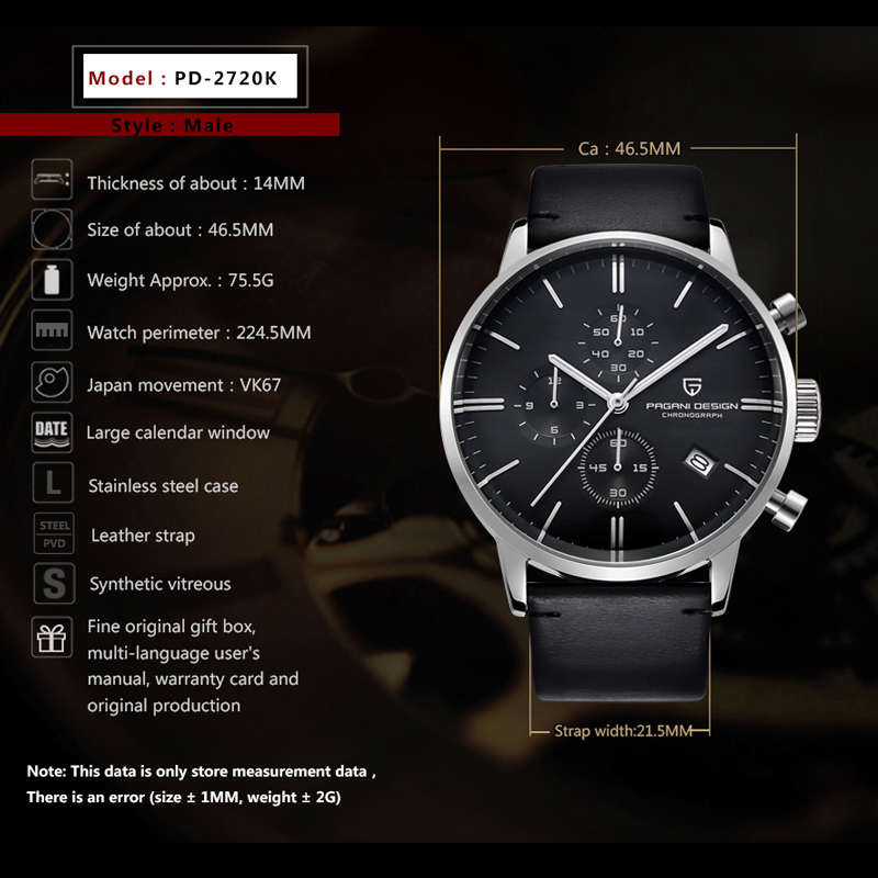 Новые мужские часы PAGANI DESI – обзор и цена Luxury Watch Low Price