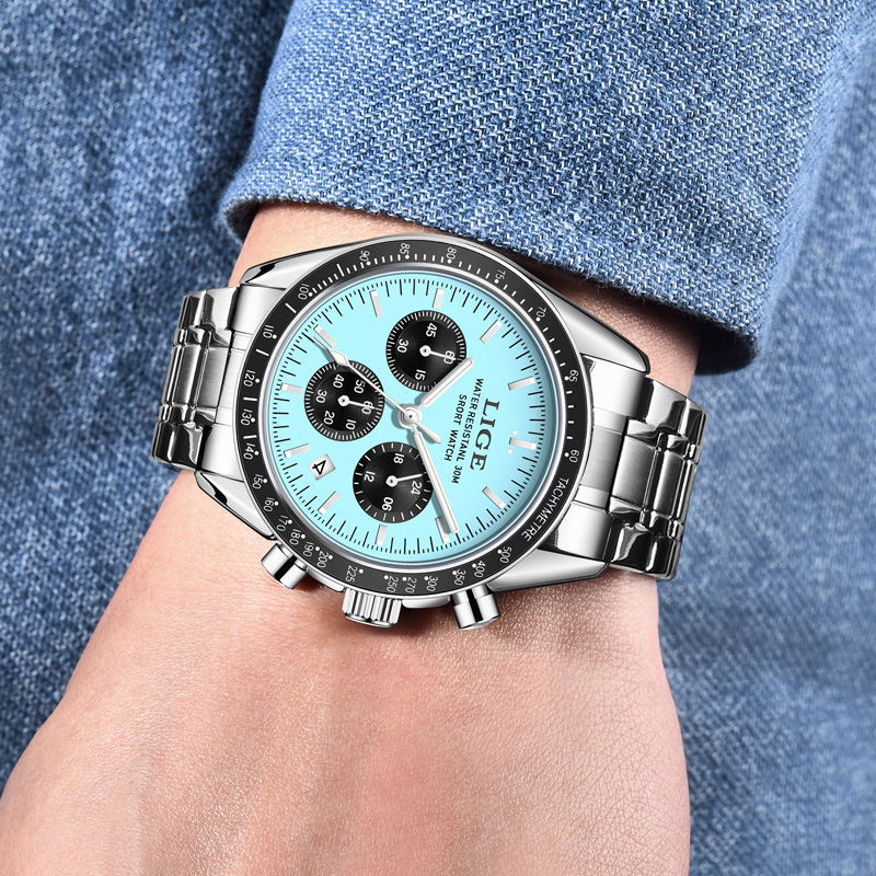 Мужские часы LIGE, топ-бренд,  – обзор и цена Luxury Watch Low Price