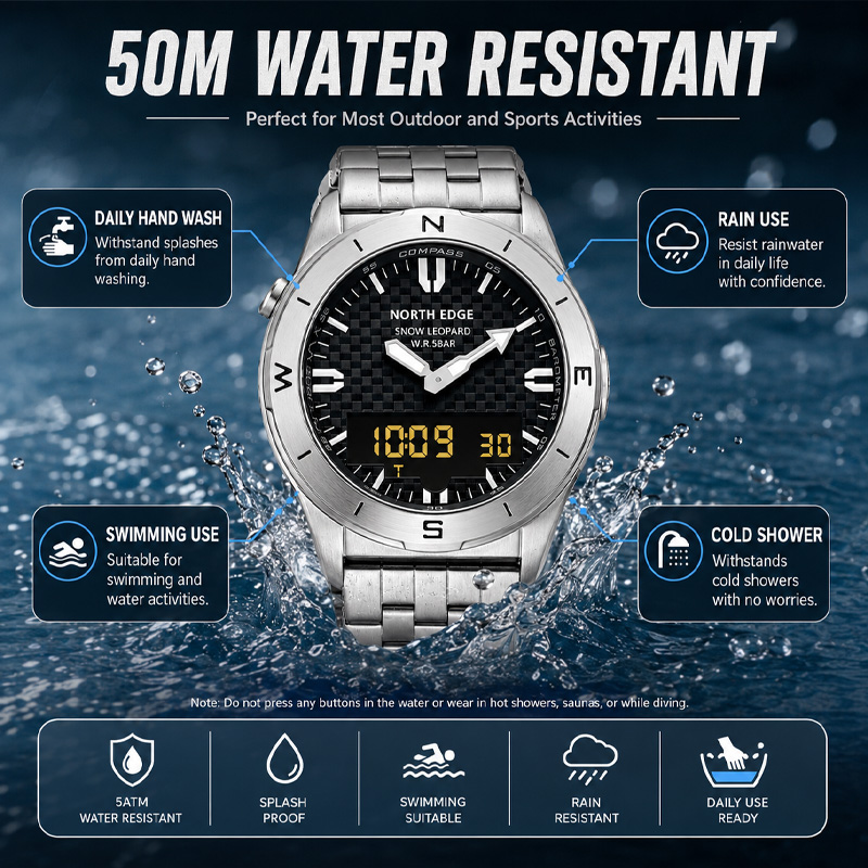 Мужские спортивные цифровые ча – обзор и цена Compass Watch Luxury