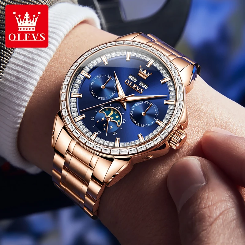 OLEVS 6695, новые мужские часы – обзор и цена Compass Watch Luxury