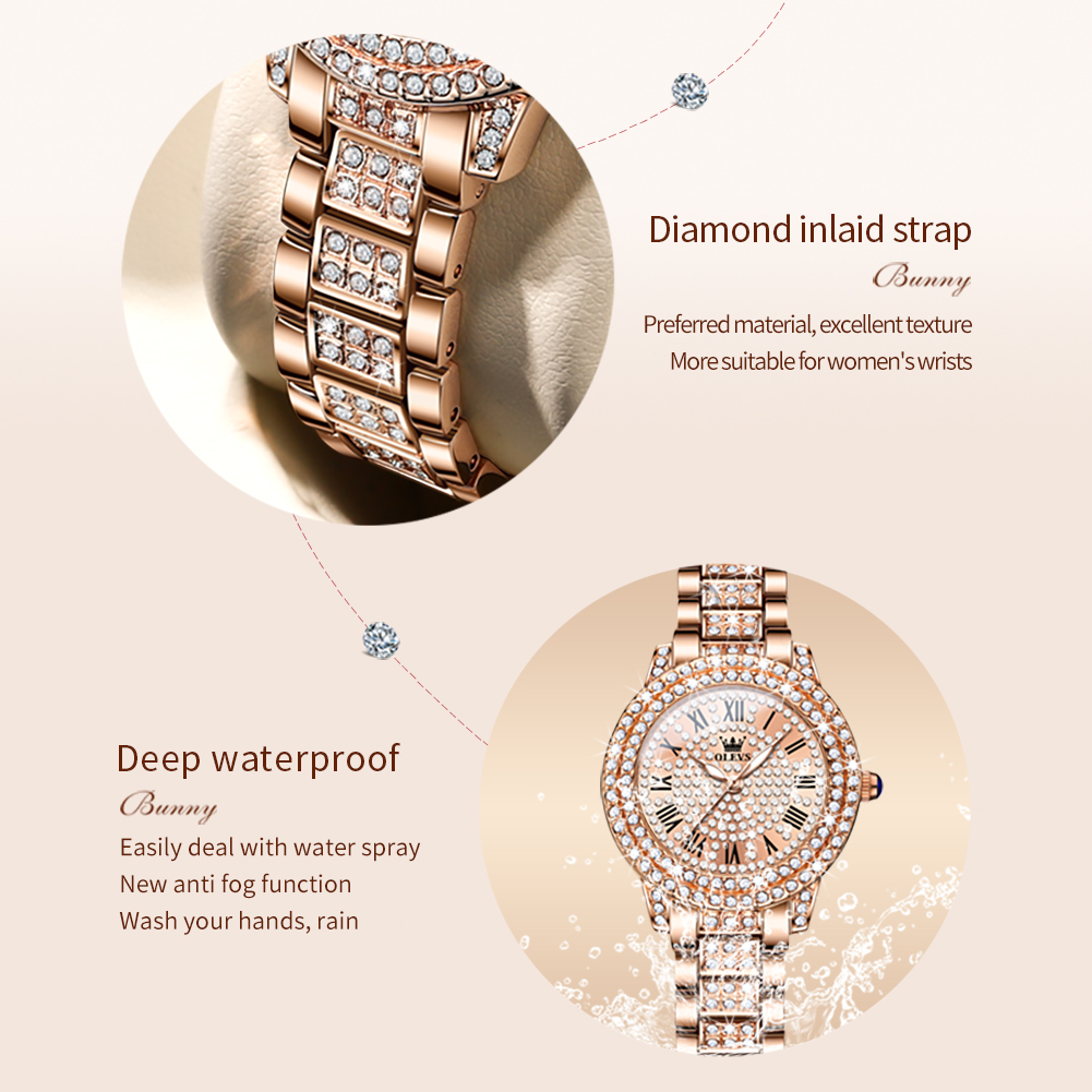 OLEVS 9943 Роскошные оригиналь – обзор и цена Luxury Watch Lady