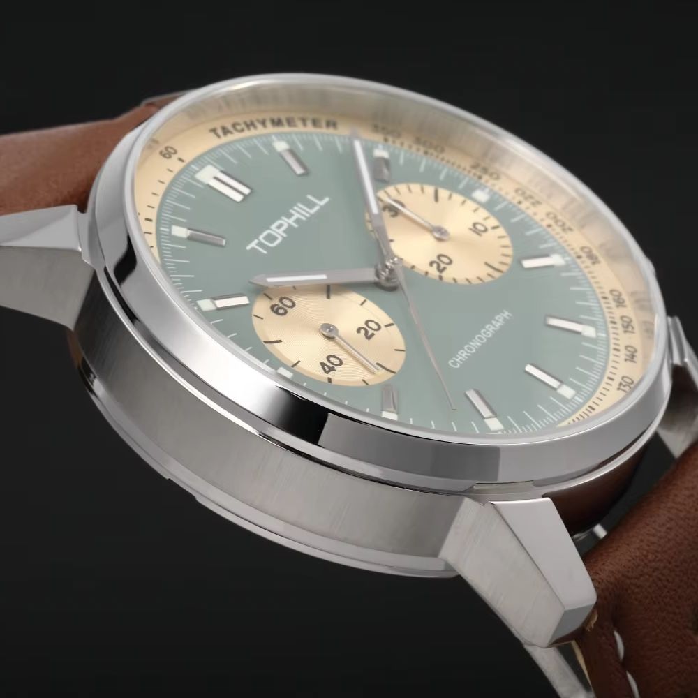 Мужские механические часы TOPH – обзор и цена Chronograph Flyback Watch